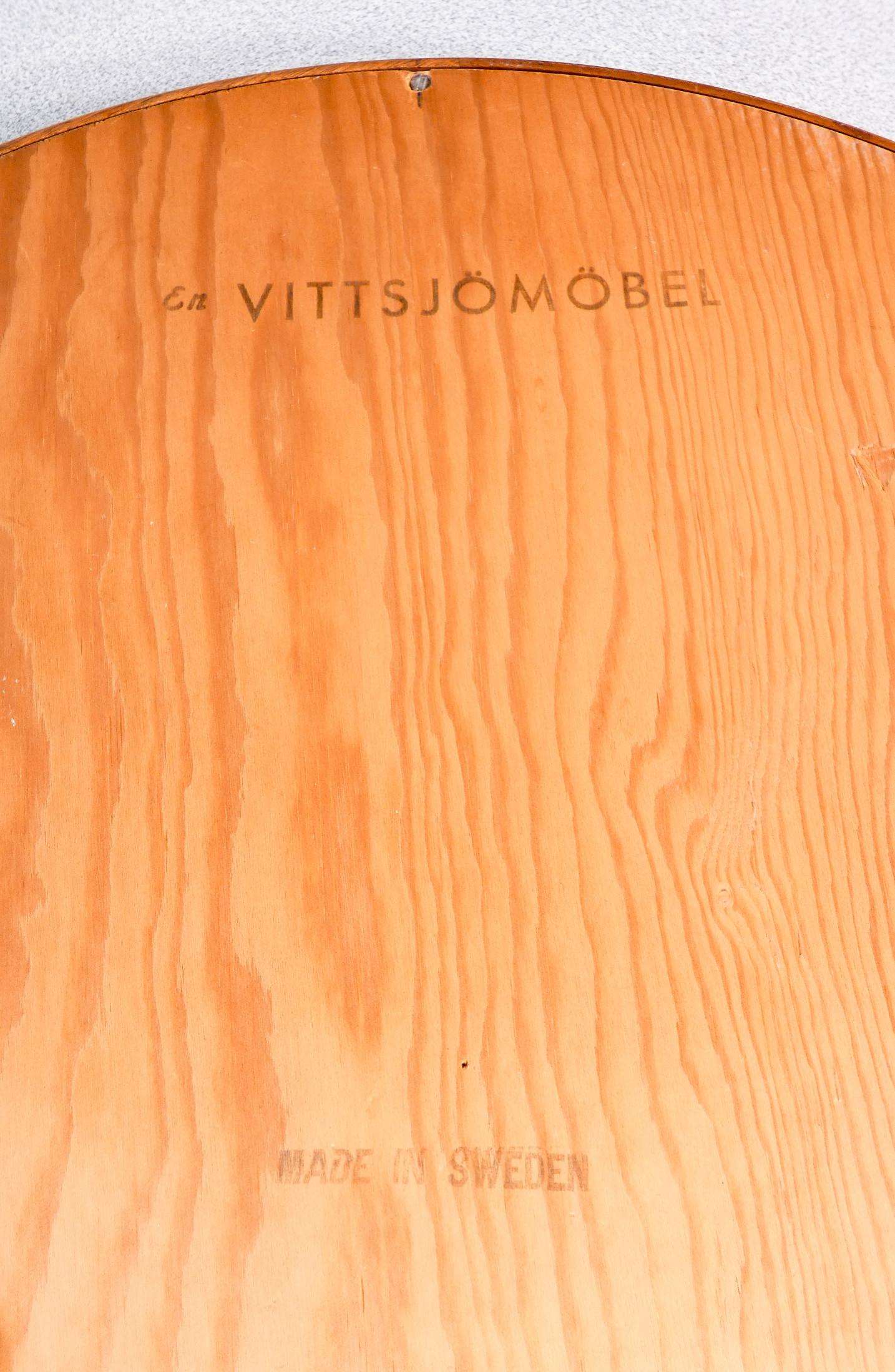 Mirror Wall mirror, design U. & O. KRISTIANSSON for Vittsjö Möbel. Sweden, 1960s For Sale