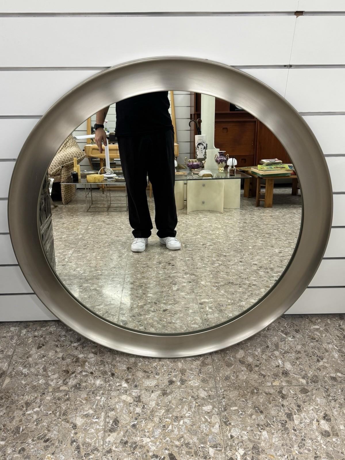 Specchio Da Parete Di Sergio Mazza Per Artemide Mod. Narciso Anni ‘70 (Italian) im Angebot