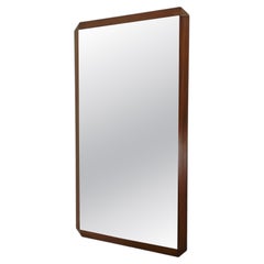 Mid-Century Modern 1960/70s Rectangular Wooden Wall Mirror