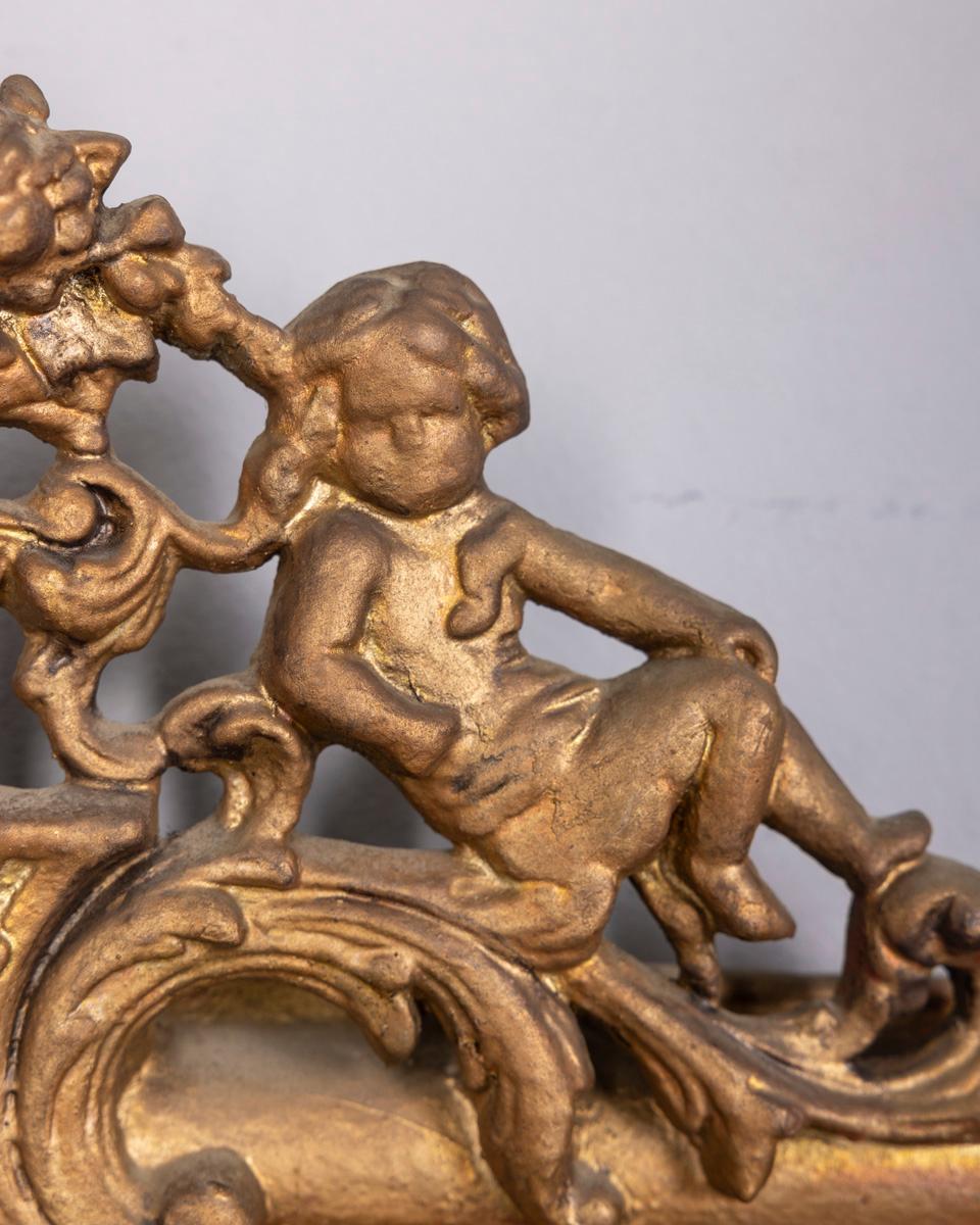 20ième siècle Specchio da parete in legno dorato e decorato inizio xx secolo in stile Barocco en vente