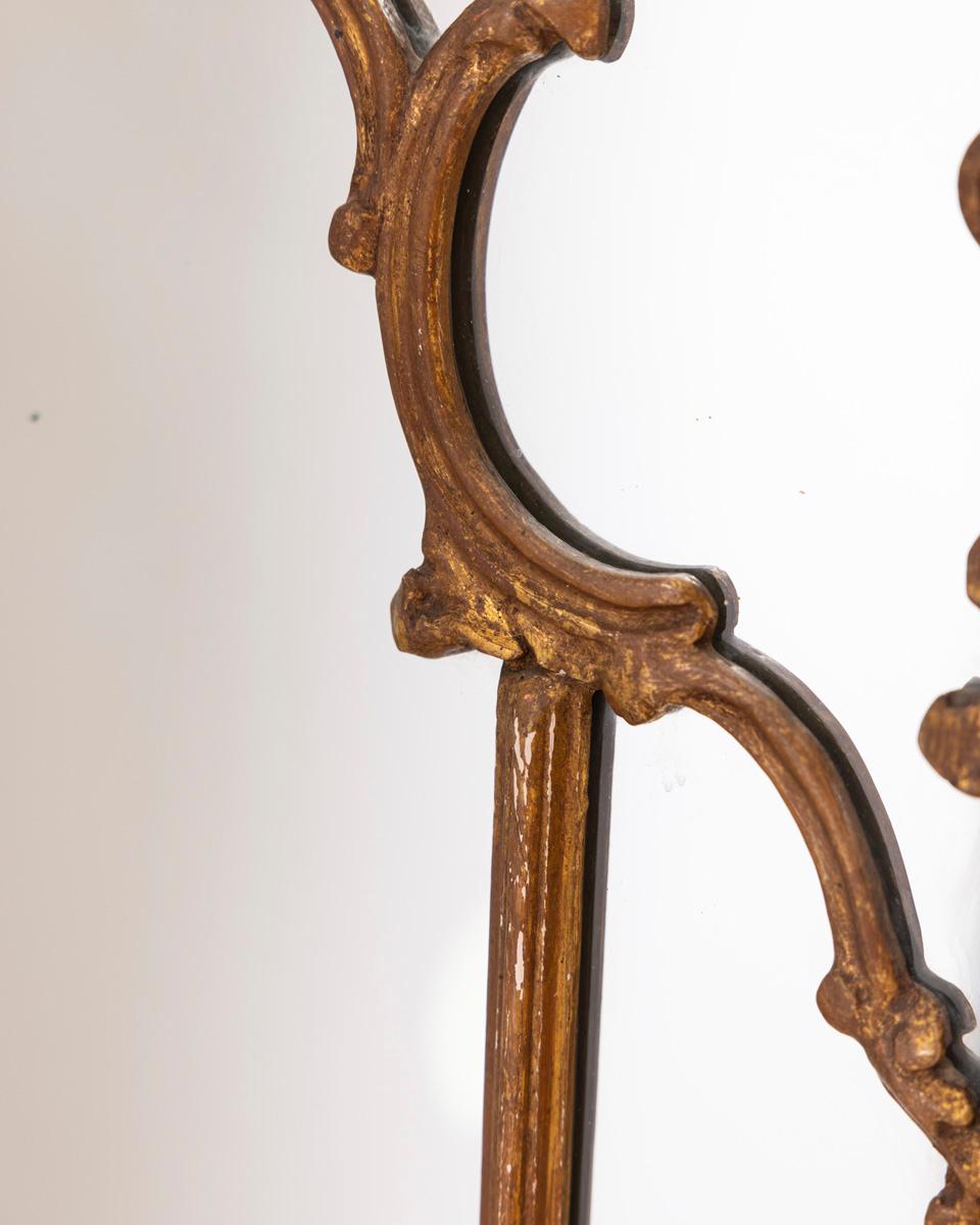 Specchio da parete in legno dorato in stile Barocco inizio xx secolo in vendita 6