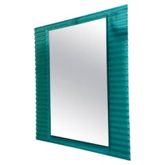 Specchio da parete in plastica ondulata in stile Pop Art Greene & Greene, anni '80