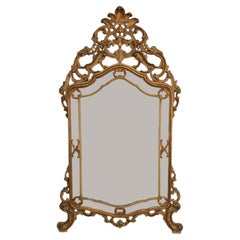 Specchio da parete inizio xx secolo in legno dorato in stile Barocco