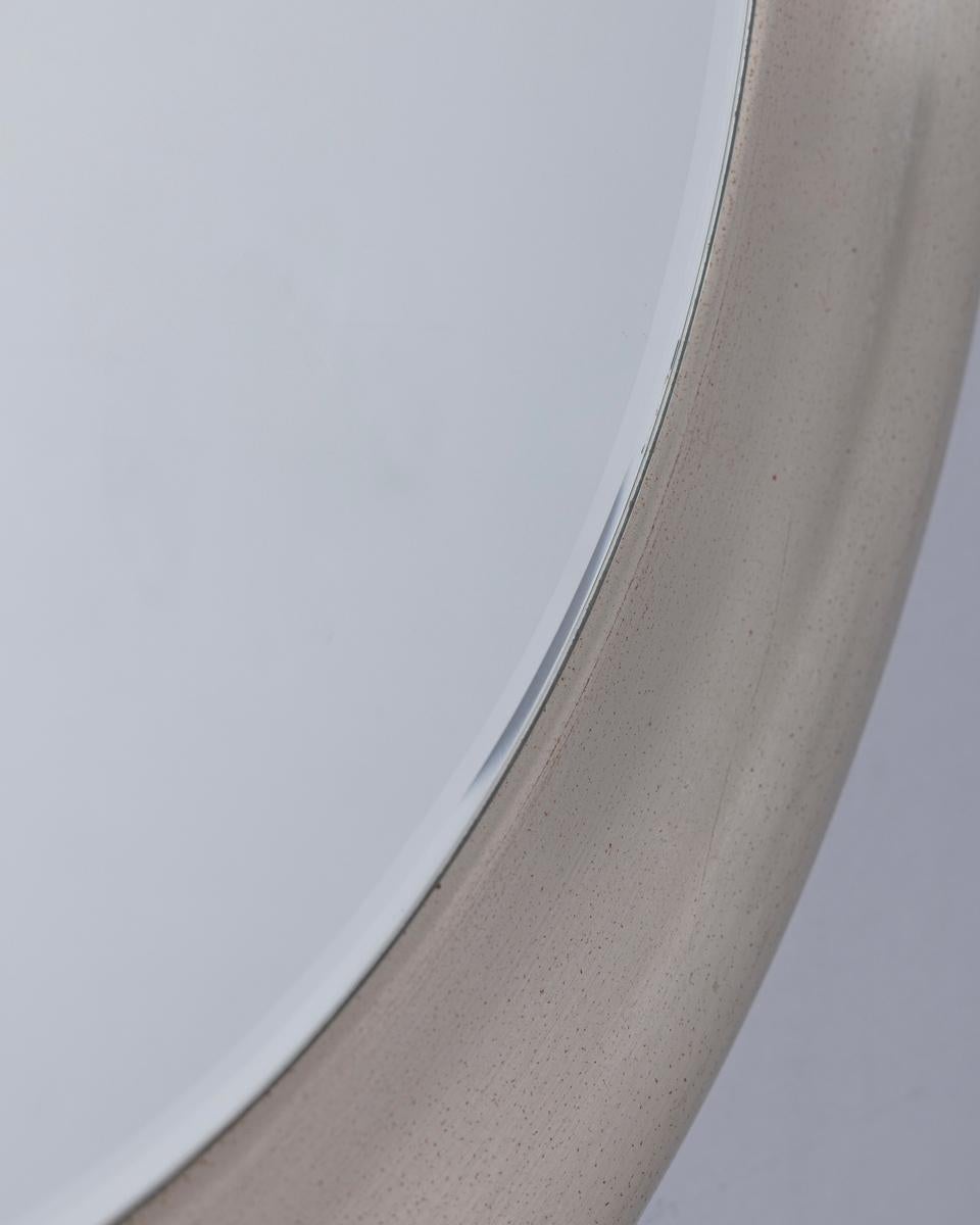 Specchio da parete rotondo vintage anni '60 in metallo design Goffredo Reggiani Bon état - En vente à None, IT