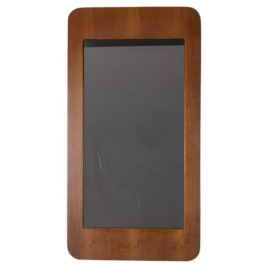 Miroir mural en bois vintage des années 60, design italien