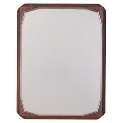 Wandspiegel aus Nussbaumholz, 1960er Jahre, entworfen von Dino Cavalli
