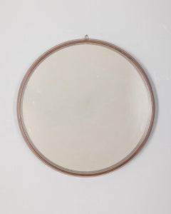 1960s vintage wall mirror in Teak wood Italian design