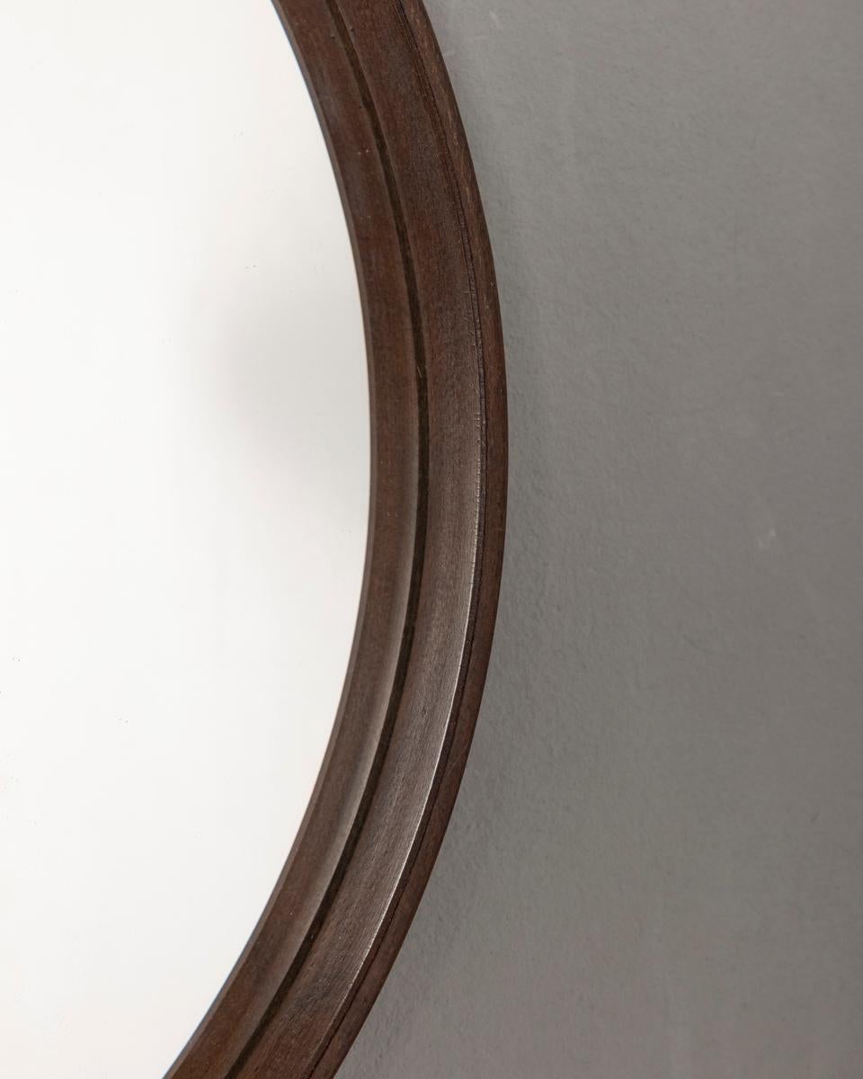 Specchio da parete vintage anni 60 in legno di Teak design Italiano Bon état - En vente à None, IT