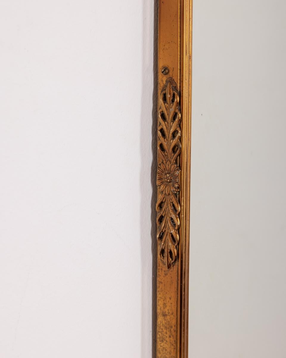Brass Specchio da parete vintage anni 60 in ottone dorato design Italiano