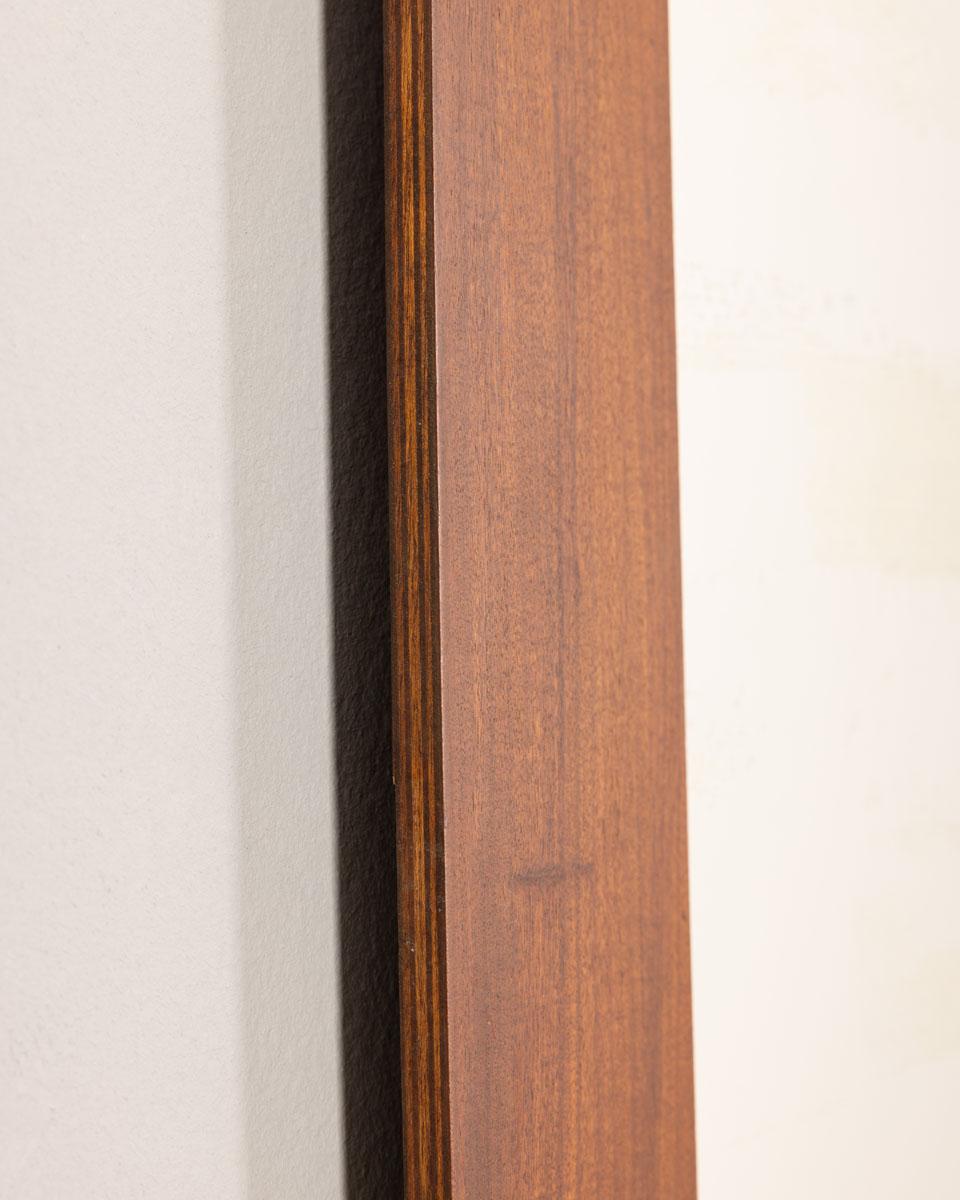 Mid-Century Modern Vintage 1960s Teck Wall Mirror Field and Scratches design en vente