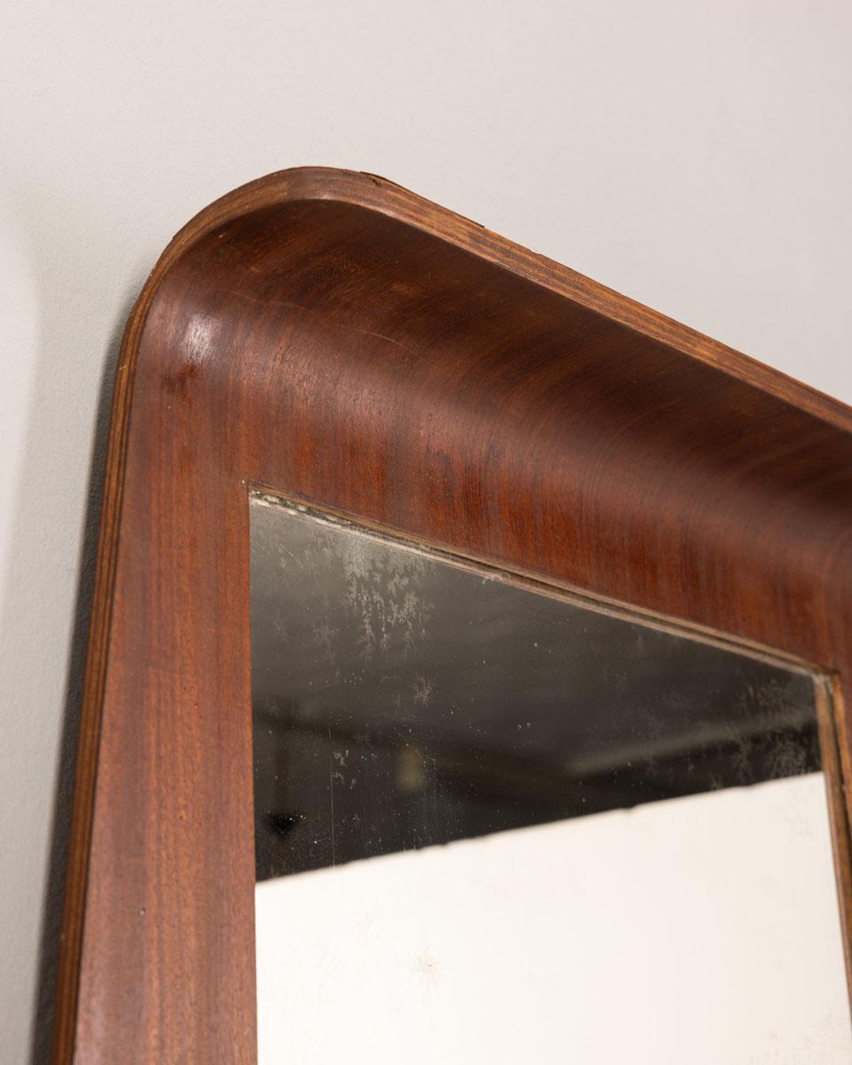 Vintage 1960s Teck Wall Mirror Field and Scratches design Bon état - En vente à None, IT