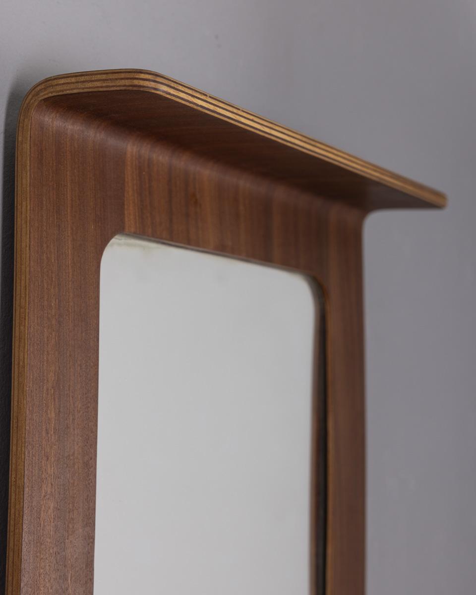 Vintage 1960s Teck Wall Mirror Field and Scratches design en vente 1