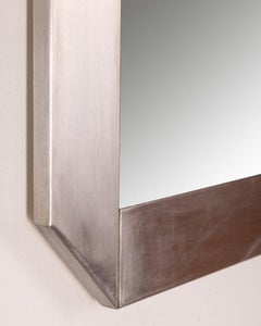 Specchio da parete vintage in Metallo design Gaetano Scolari per Valenti anni 70