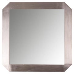 Specchio da parete vintage in Metallo design Gaetano Scolari per Valenti anni 70