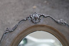 Silver Table Mirror 800 Italian Mid-century