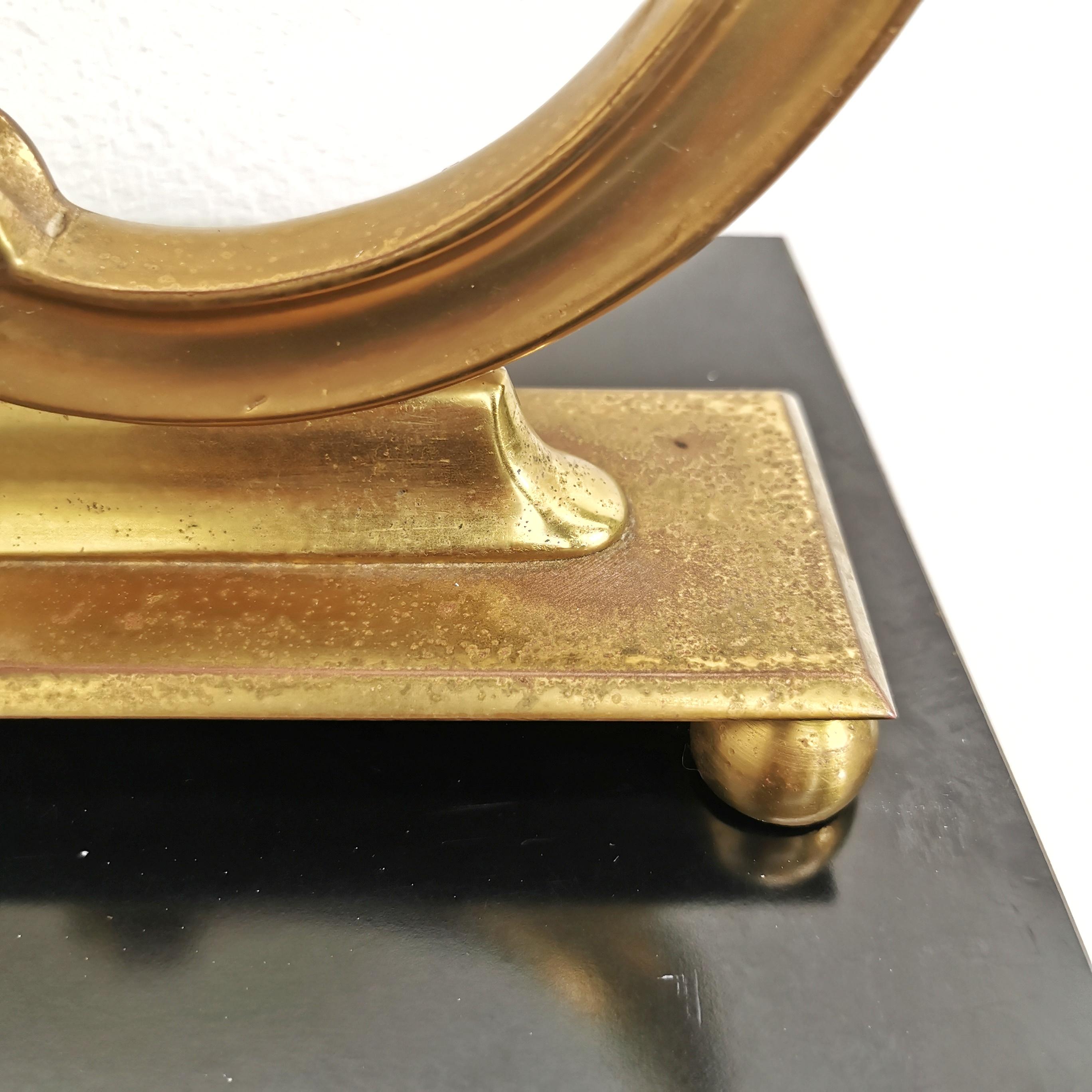 40s /50s Brass Table Mirror For Sale 6