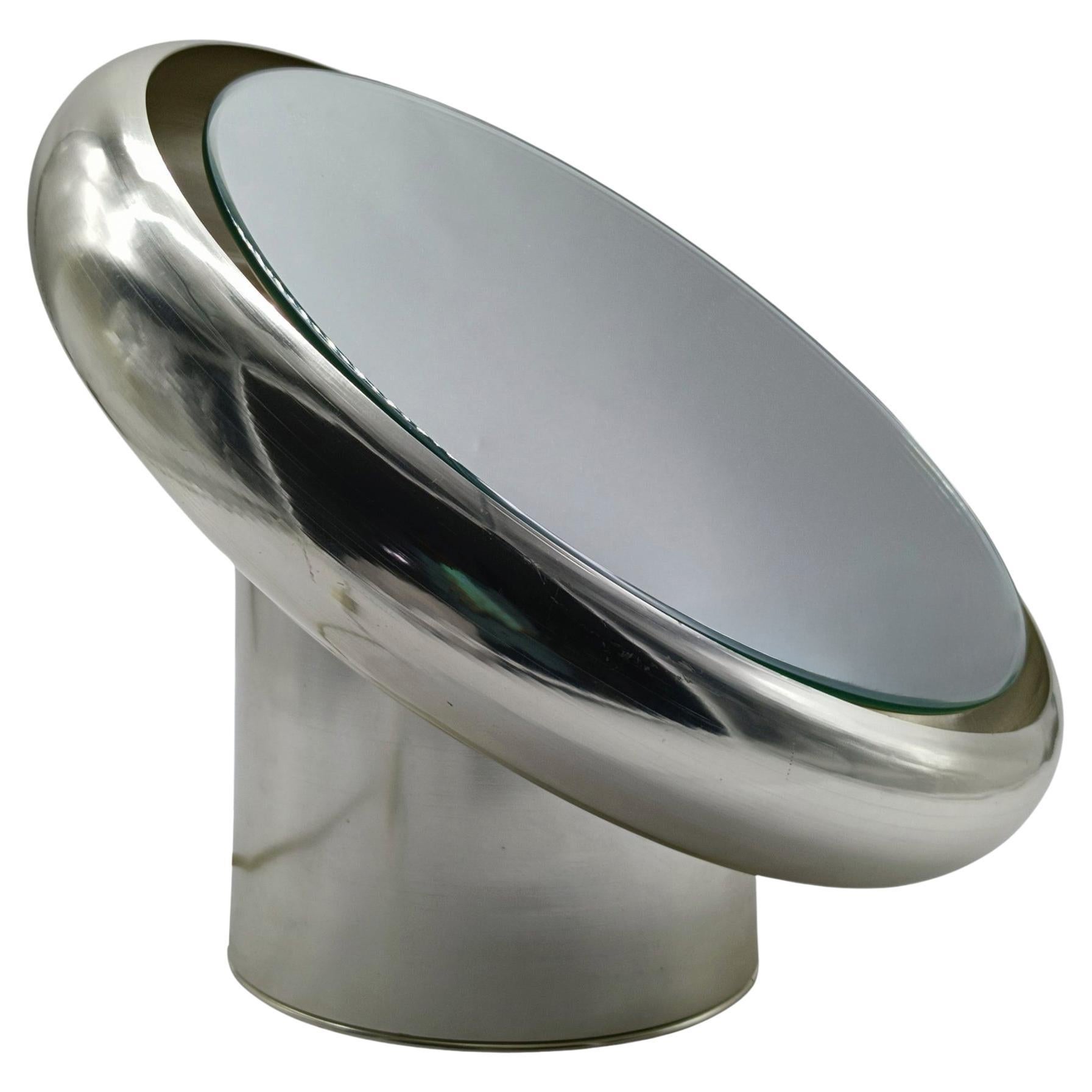 Specchio da Tavolo Retroilluminato Space Age, Italia 1970s in vendita