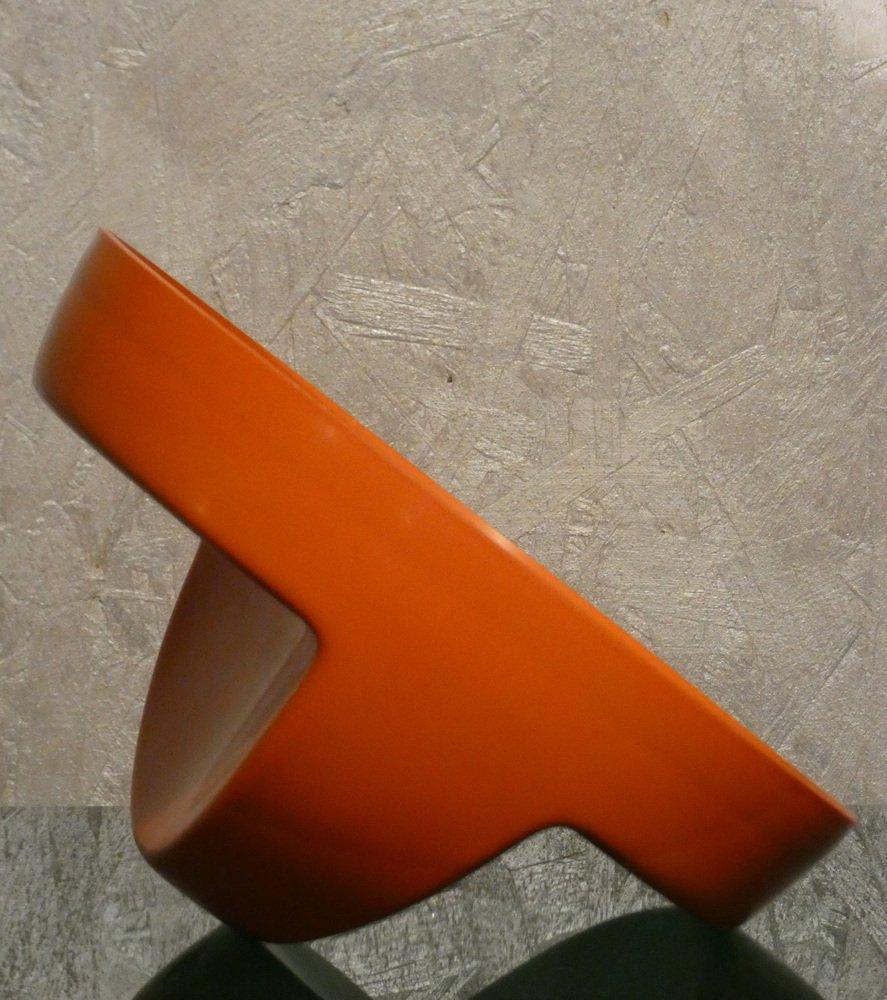 Italian Specchio da trucco in plastica arancione, Italia, anni '70 in vendita