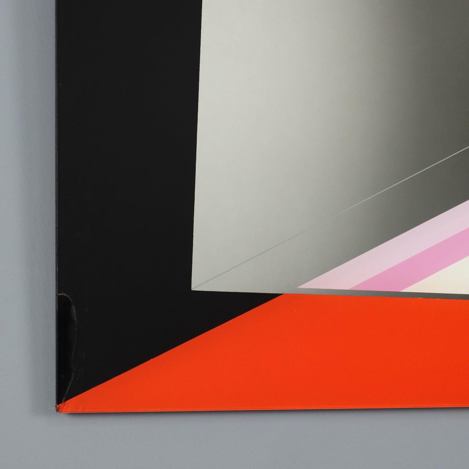 Mirror Decorative mirror by Eugenio Carmi Acerbis 1970s For Sale
