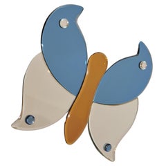 Espejo Max Ingrand Fontana Arte escultura forma mariposa mediados de siglo.