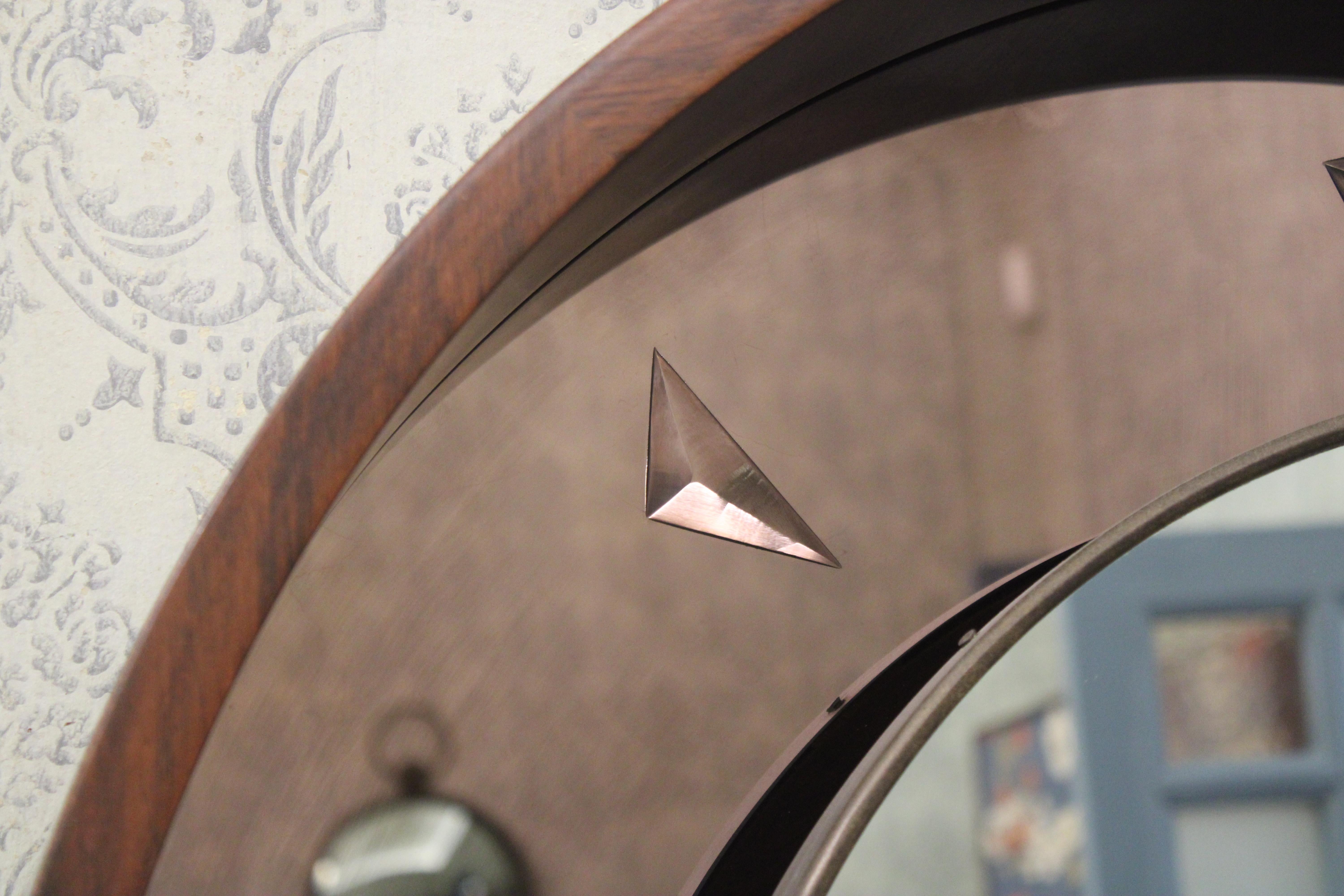 Espejo de madera Fontana Arte Guglielmo Ulrich con decoración geométrica en venta 1