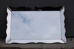 French Lenoir 1960s Scalloped Mid-century Mitten Mirror