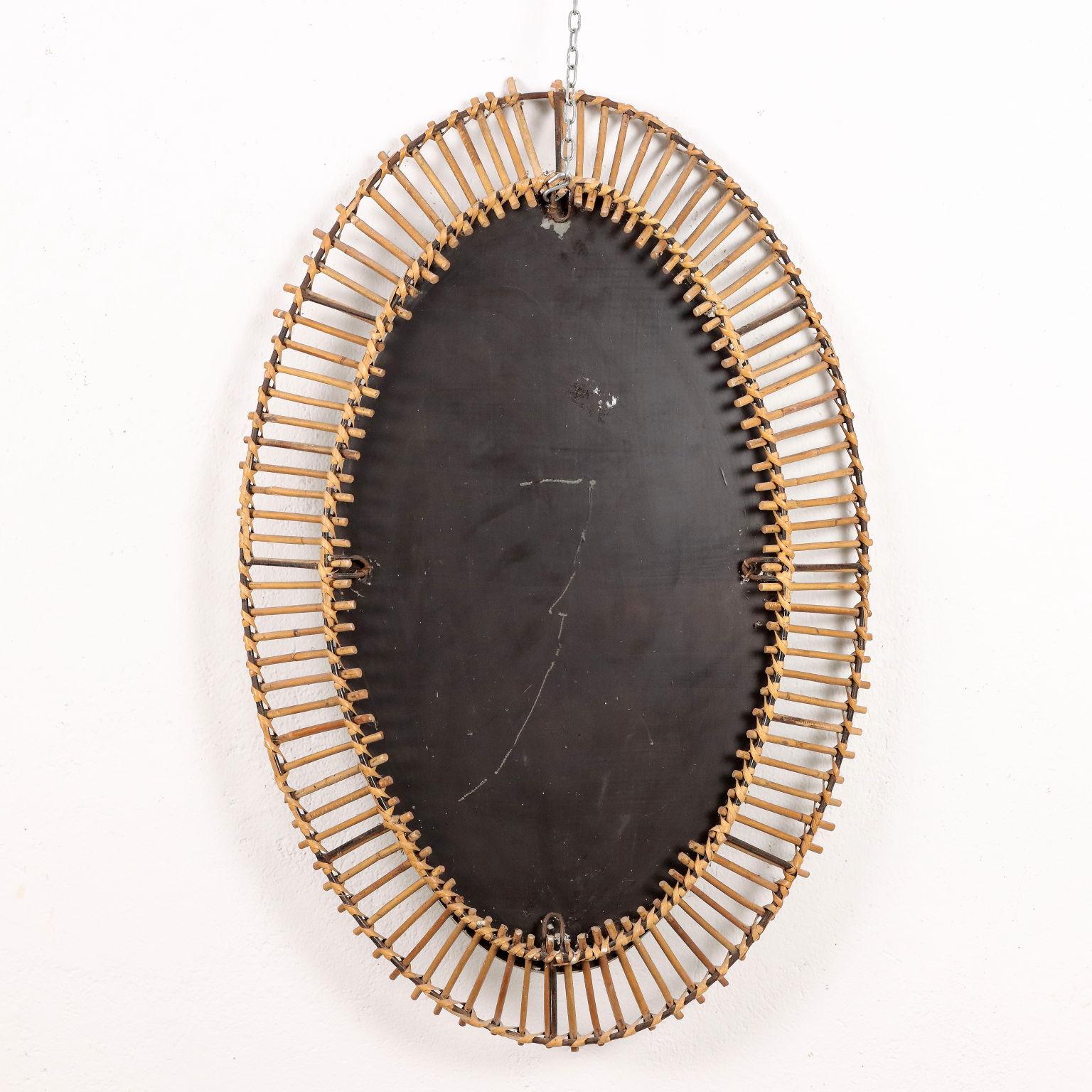 Bamboo mirror, 1950s-60s  For Sale 3