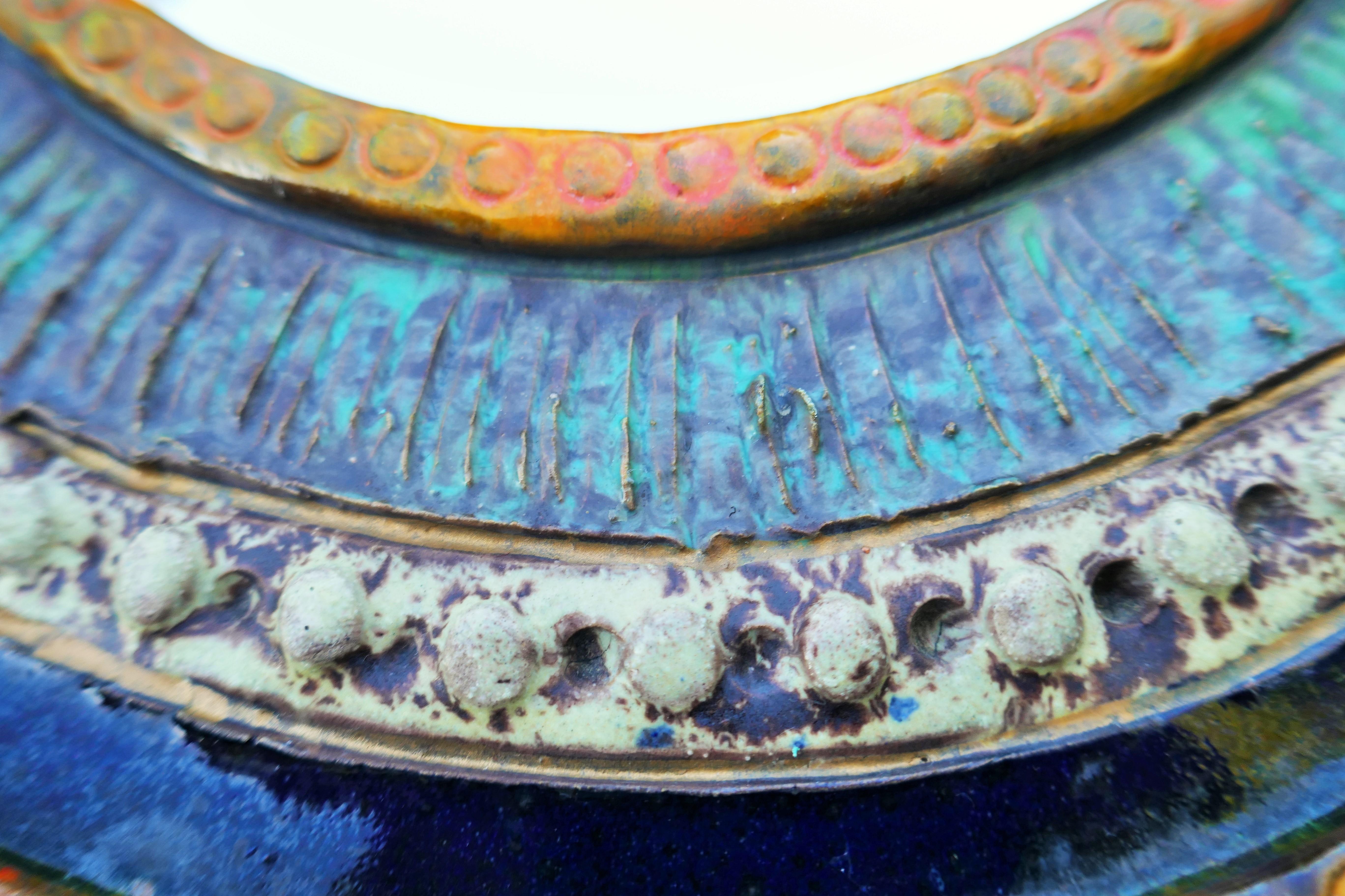 Specchio in ceramica attribuita a Emilia Palomba For Sale 9