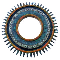 Ceramic mirror attributed to Emilia Palomba