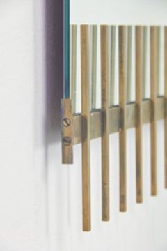 Specchio in ottone Ettore Sottsass per Sant'Ambrogio de Berti anni 50