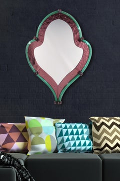 Specchio in Vetro di Murano "Los Angeles"  in Stile Contemporaneo