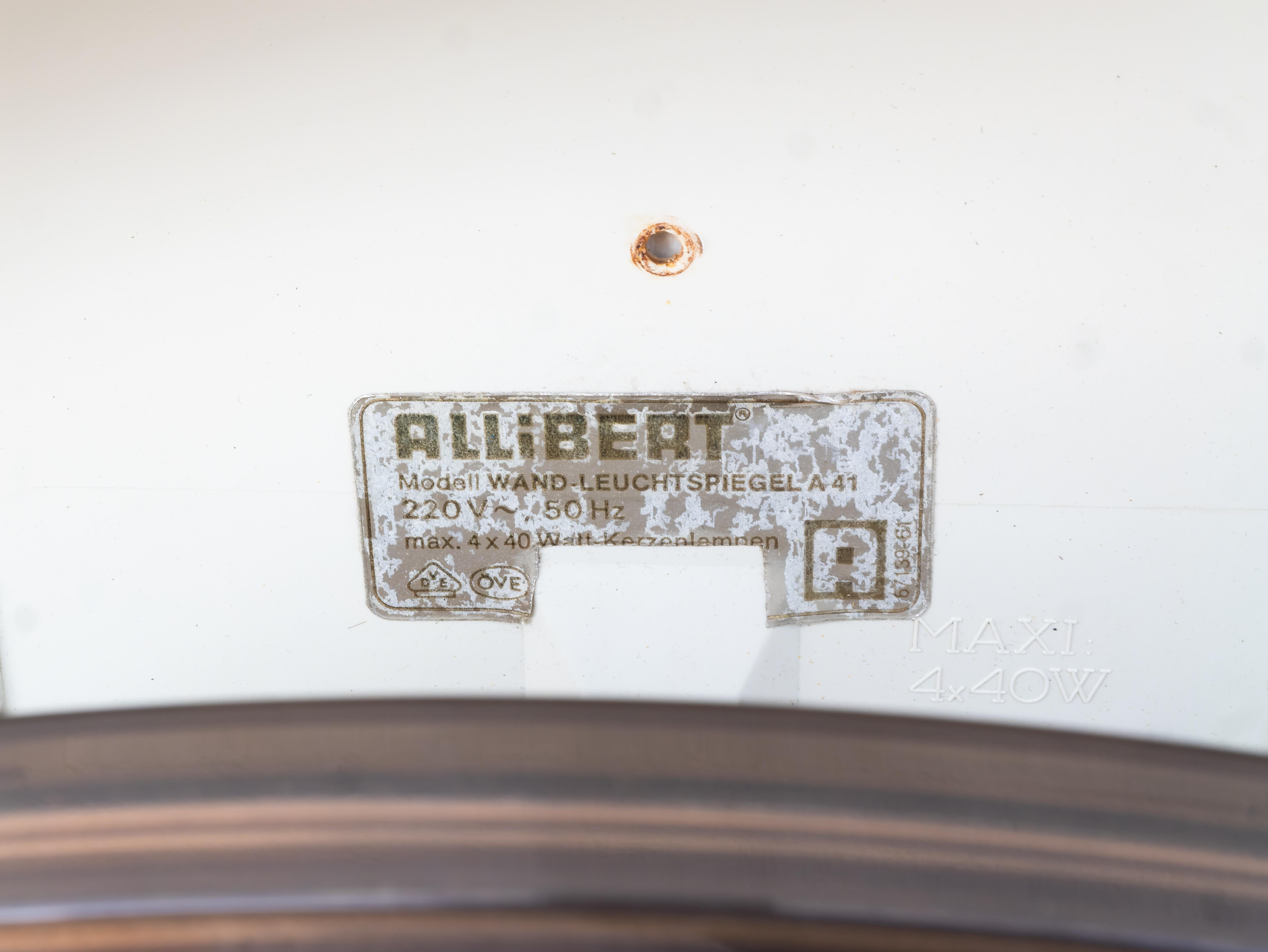 Glass Allibert's Italian Mirror, 1970s For Sale