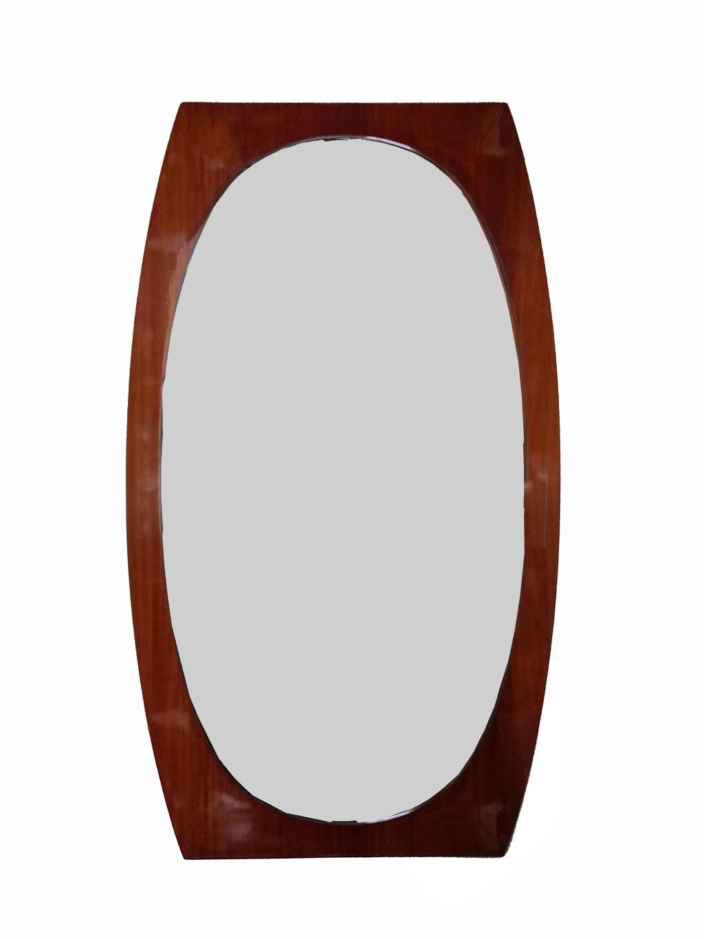Italian oval mirror 1960s For Sale 2