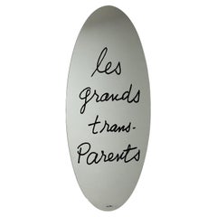 Specchio Les Grands Trans-Parents di Man Ray per Cassina Anni 80