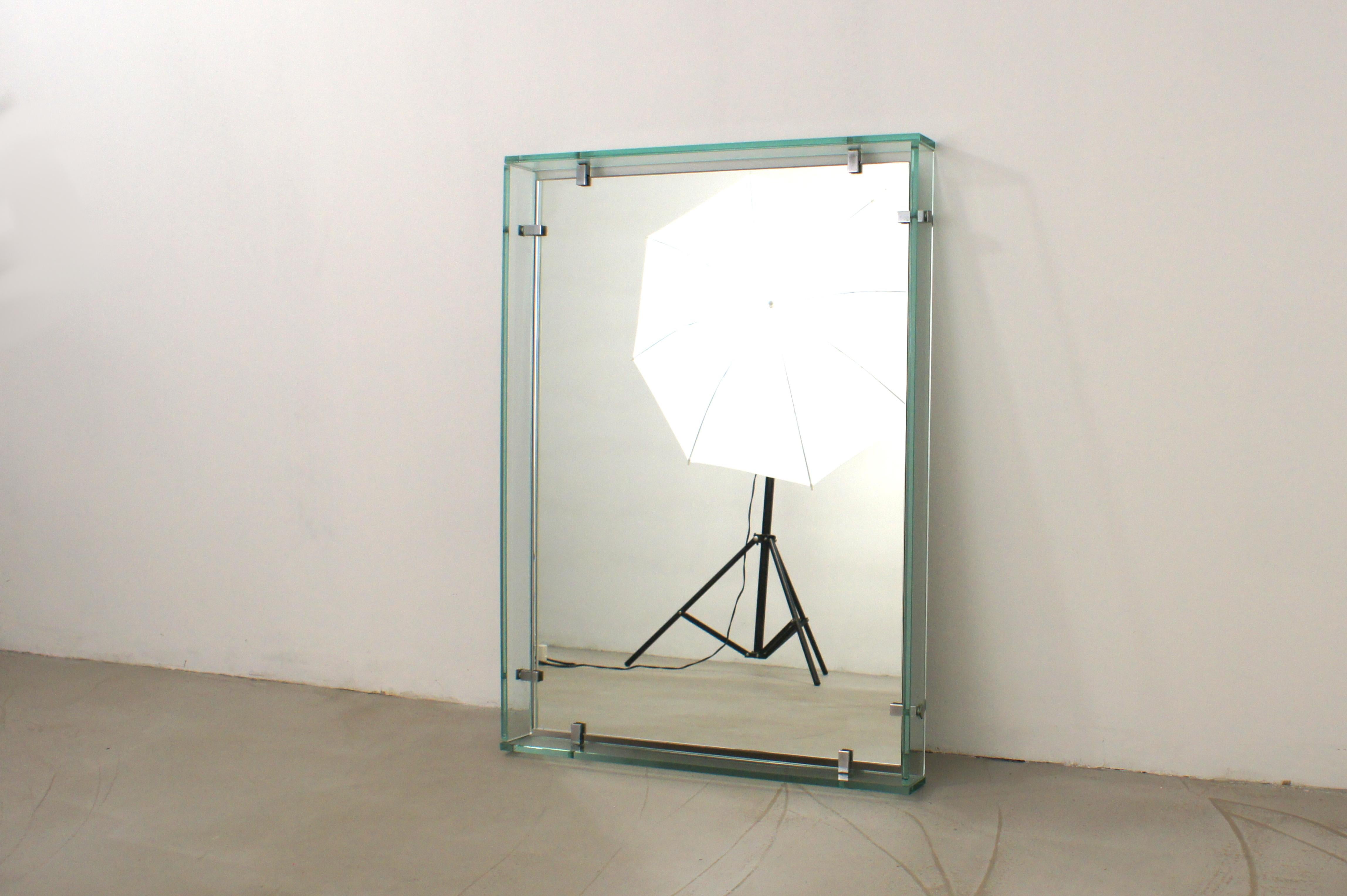Max Ingrand mirror Fontana arte model '2014' italy 1960s In Good Condition For Sale In Genova, IT