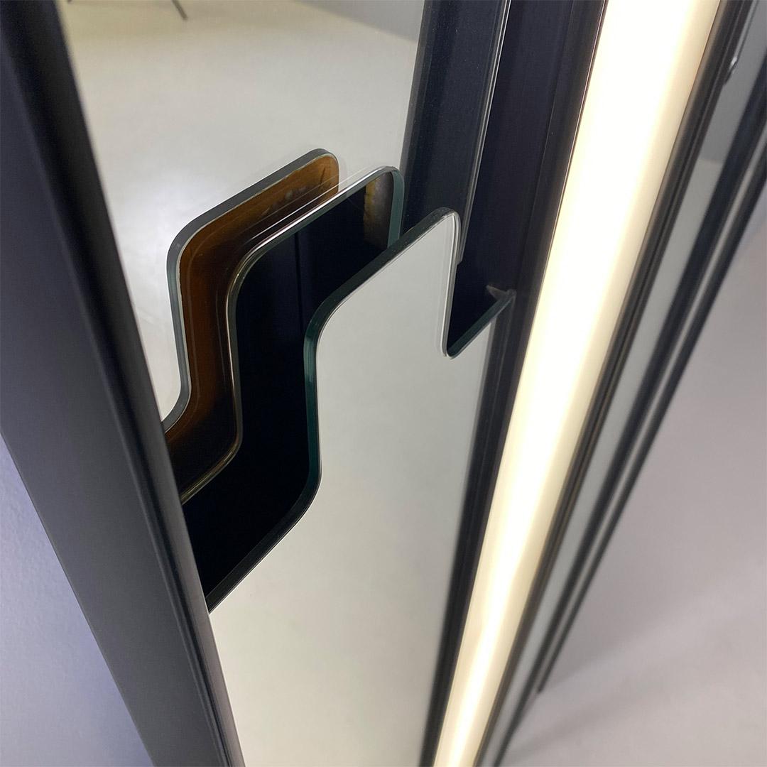Italian modular Gronda wall mirrors and lamp, Luciano Bertoncini for Elco, 1970s For Sale 11