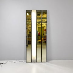Italian modular Gronda wall mirrors and lamp, Luciano Bertoncini for Elco, 1970s