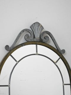 1950s metal Nordic mirror - Vintage design