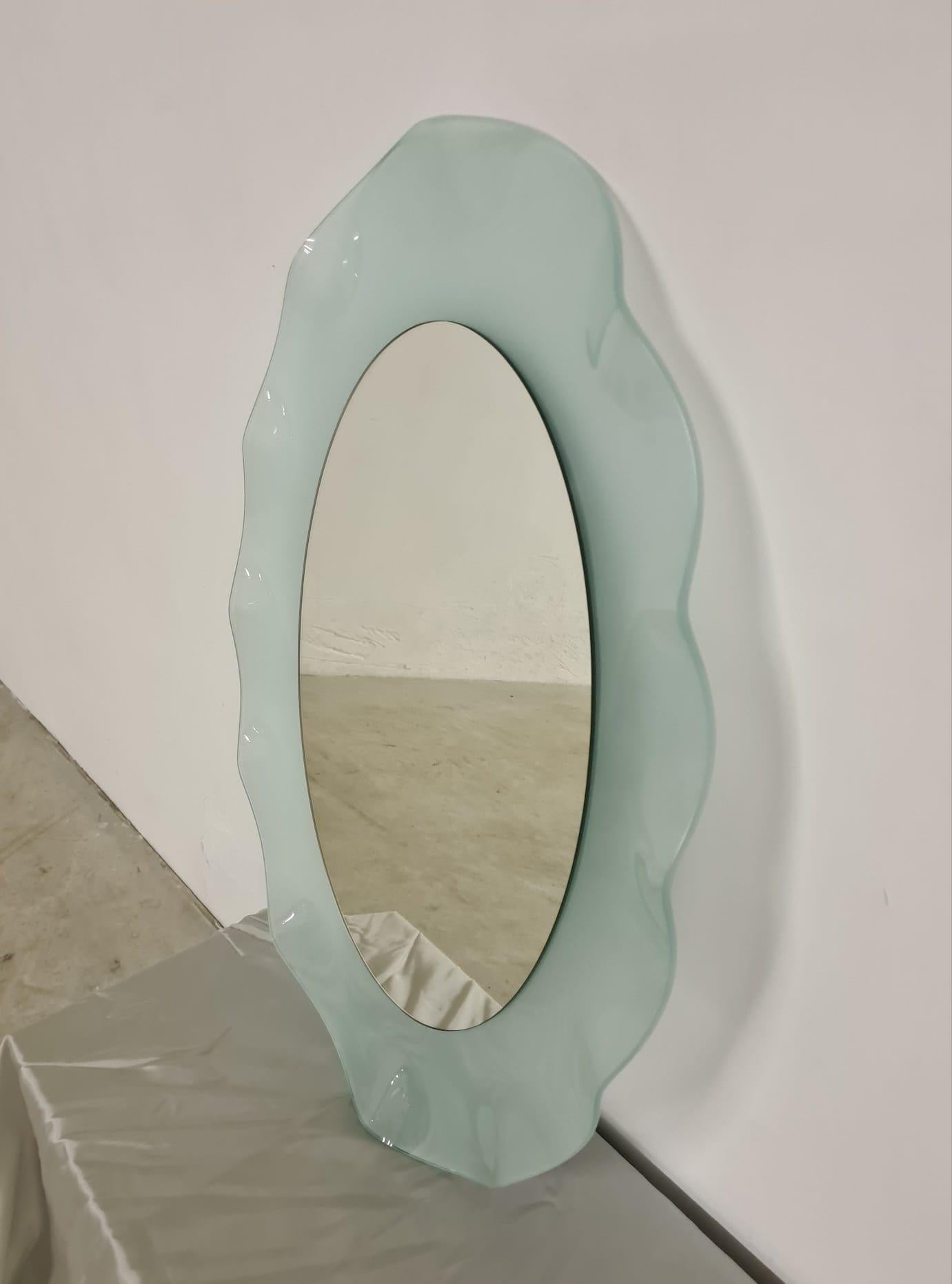 Specchio Onda di Nanda Vigo per Glas Italia 1980 in vendita 1