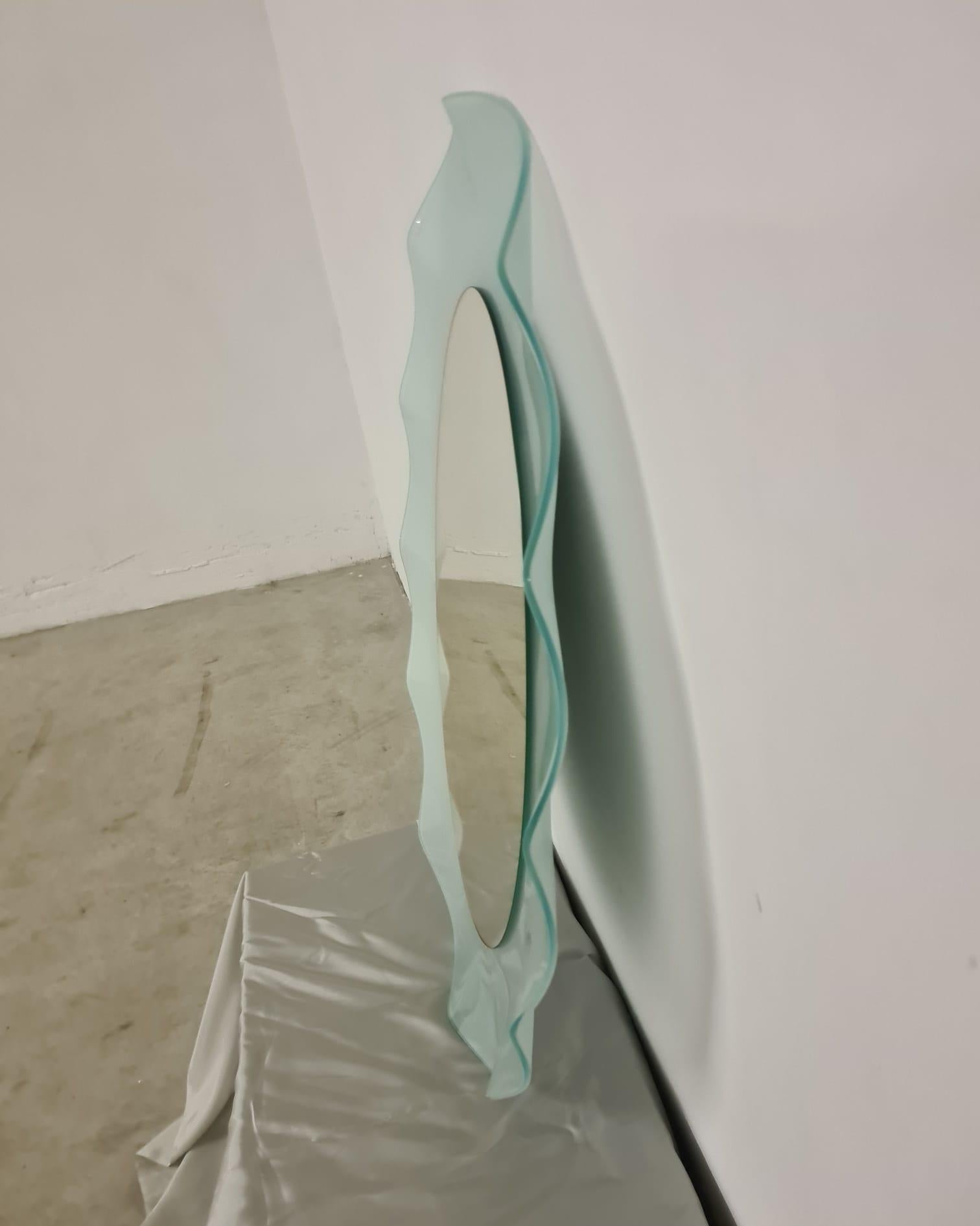 Specchio Onda di Nanda Vigo per Glas Italia 1980 in vendita 3