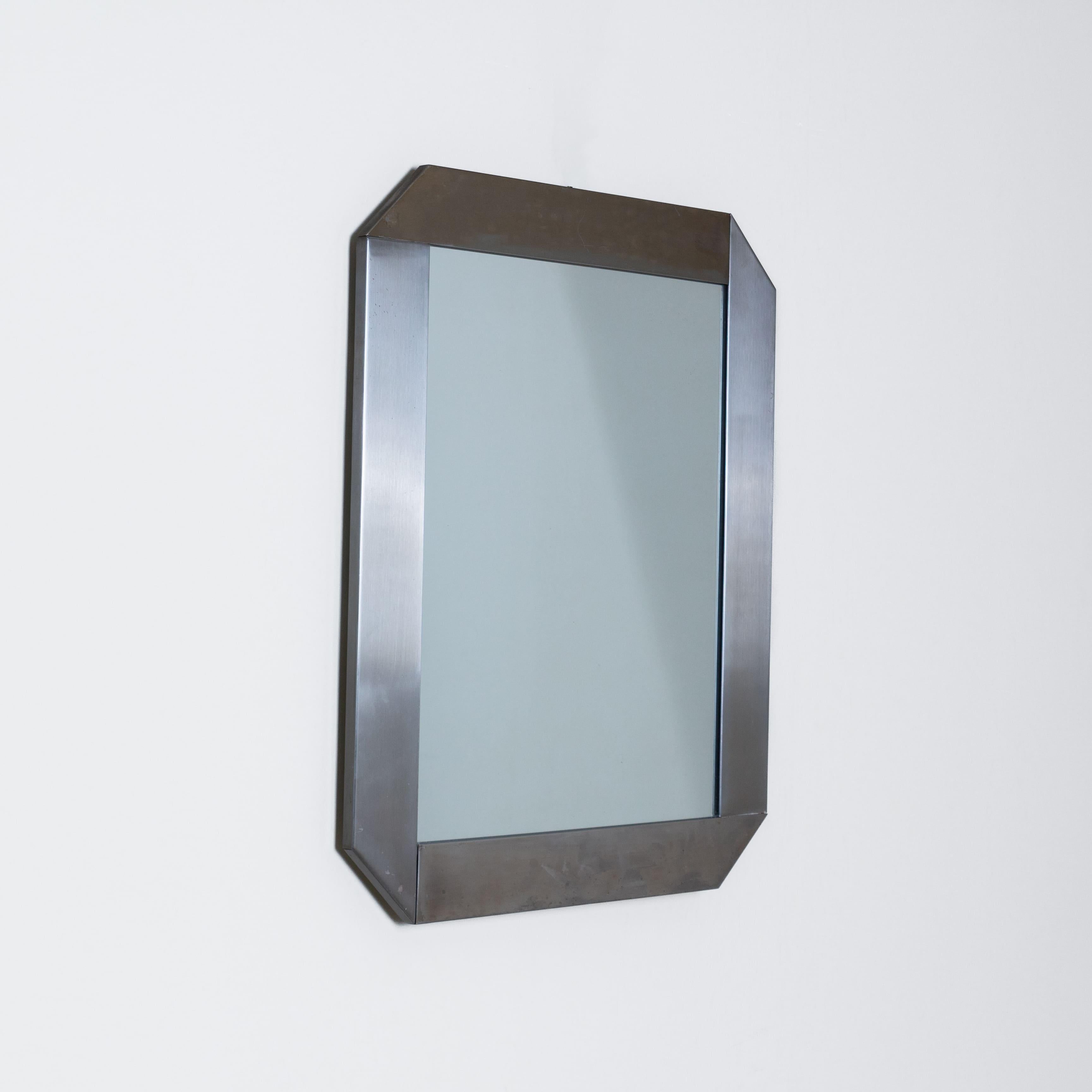 Italian Sergio Mazza Artemide miroir métallique octogonal en vente