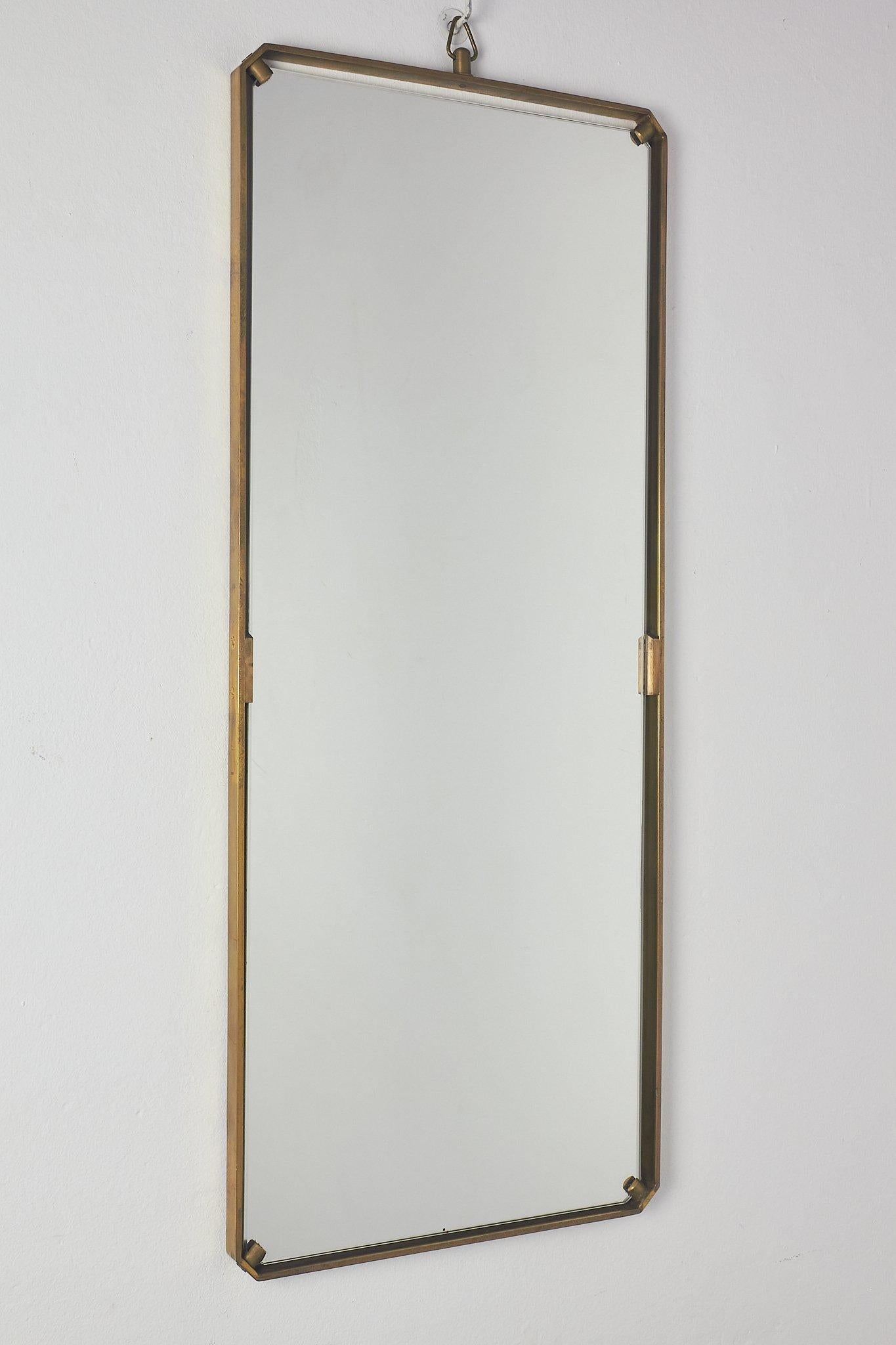 Specchio ottone di 