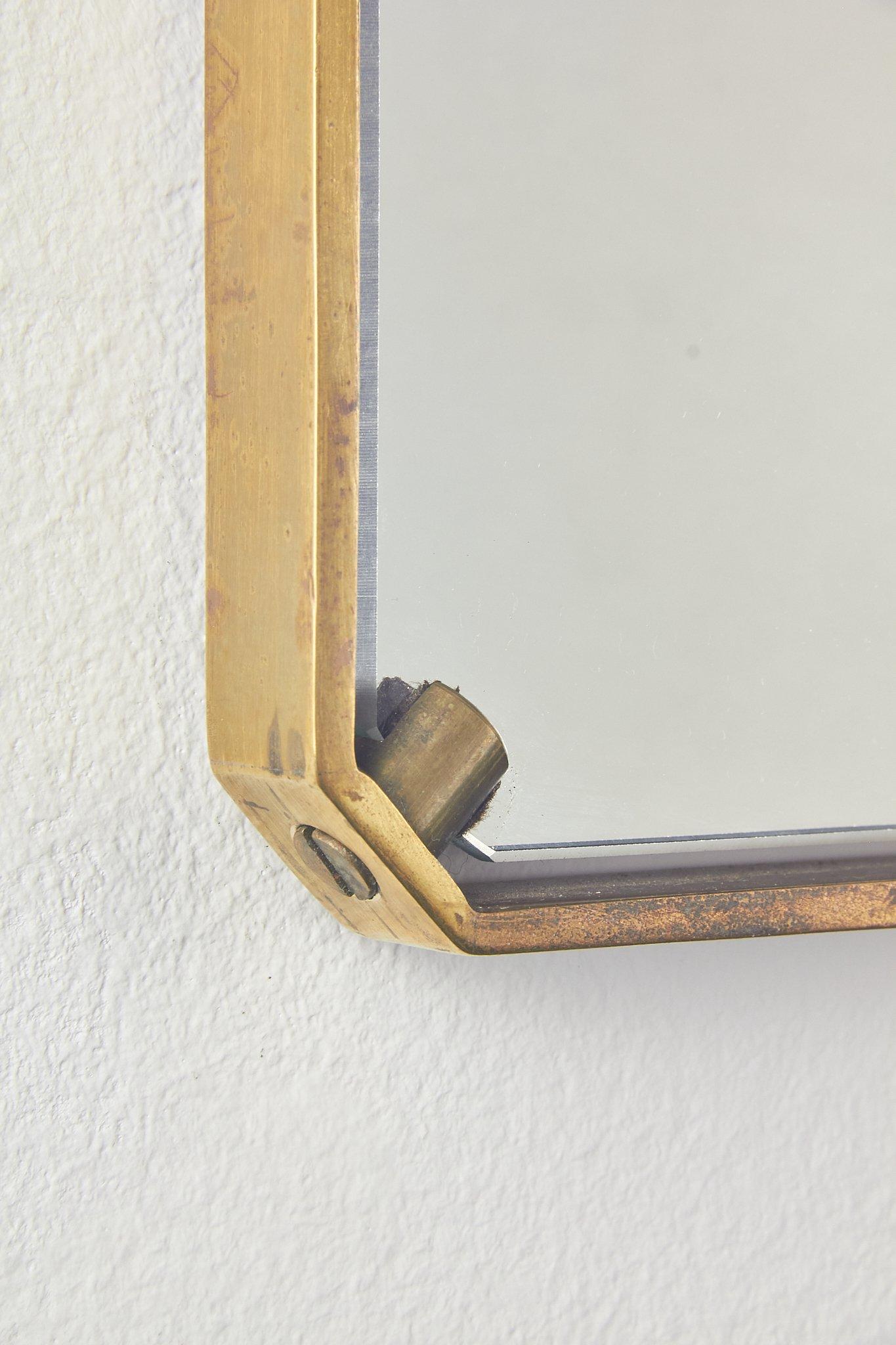 Specchio ottone di 