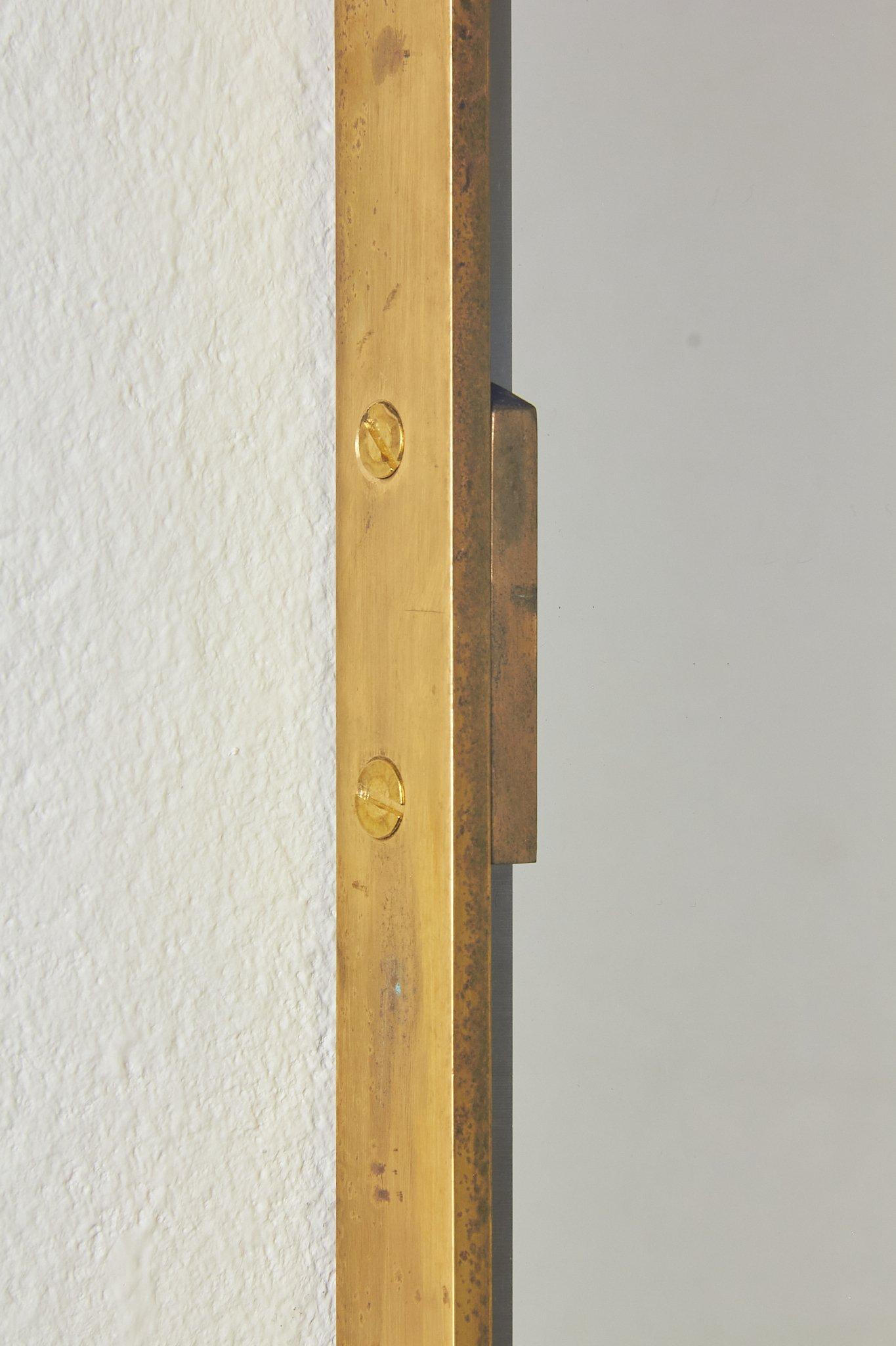 Mid-20th Century Specchio ottone di 