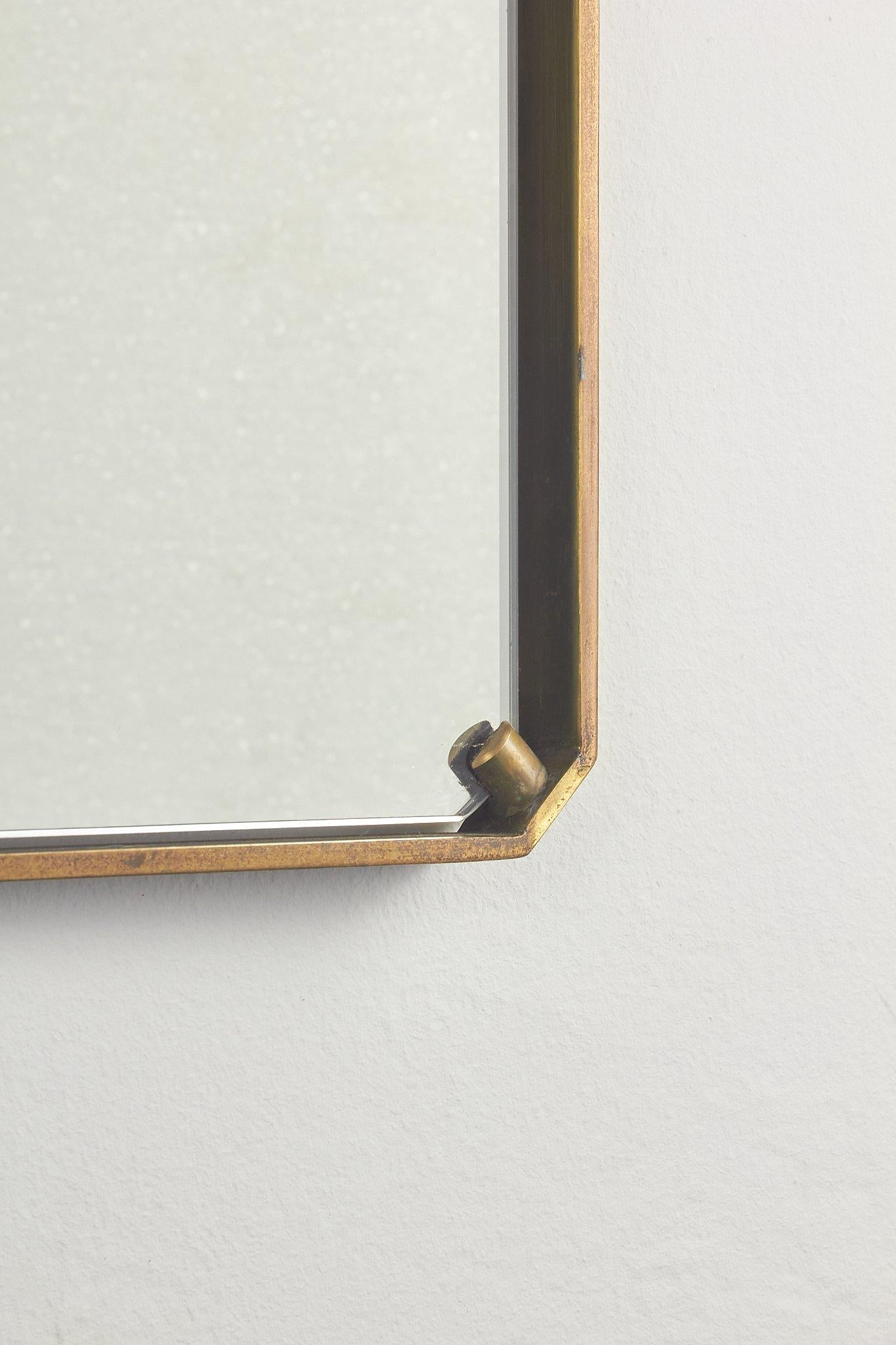 Specchio ottone di 