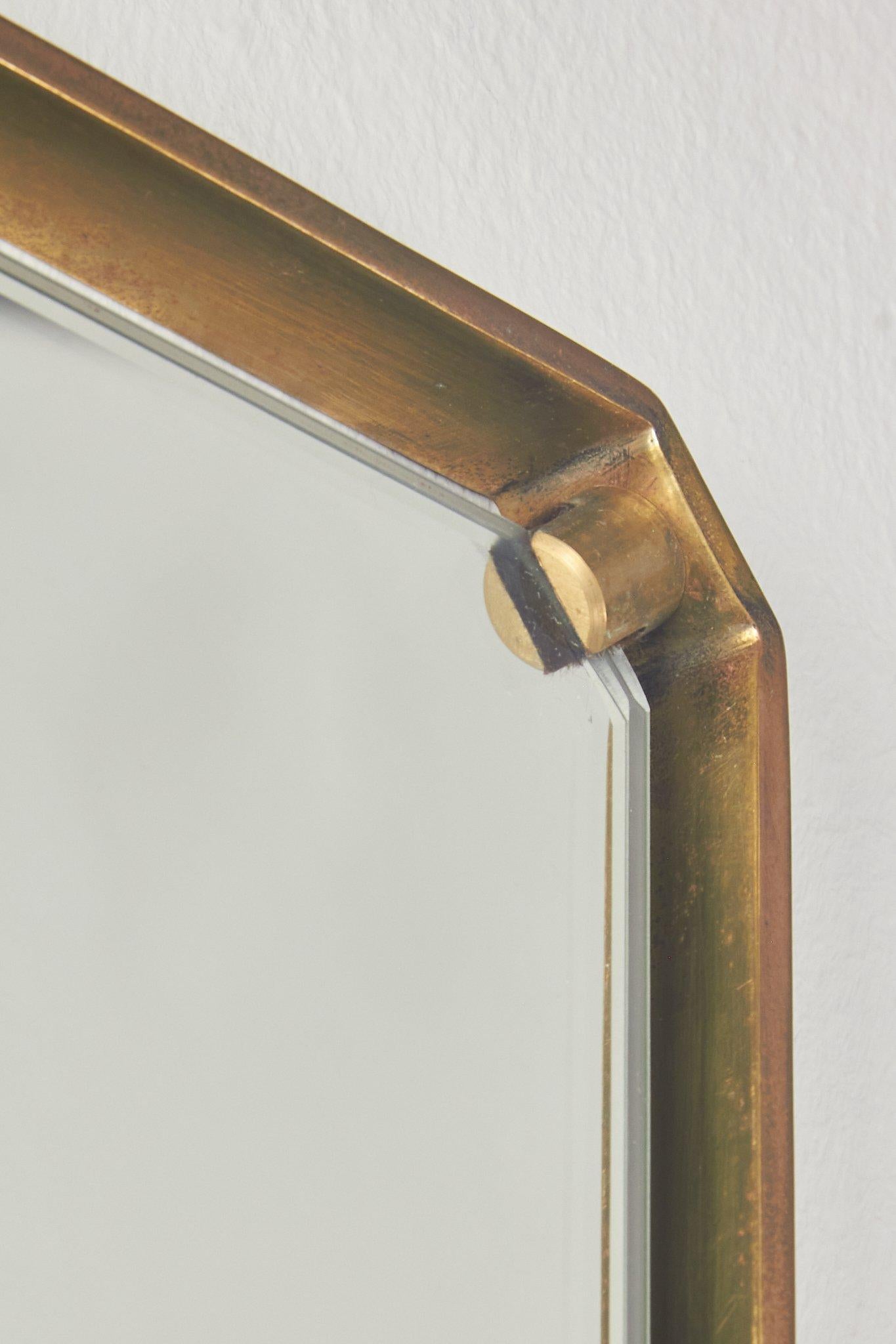 Specchio ottone di 