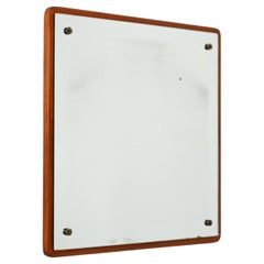 60s-70s square teak mirror
