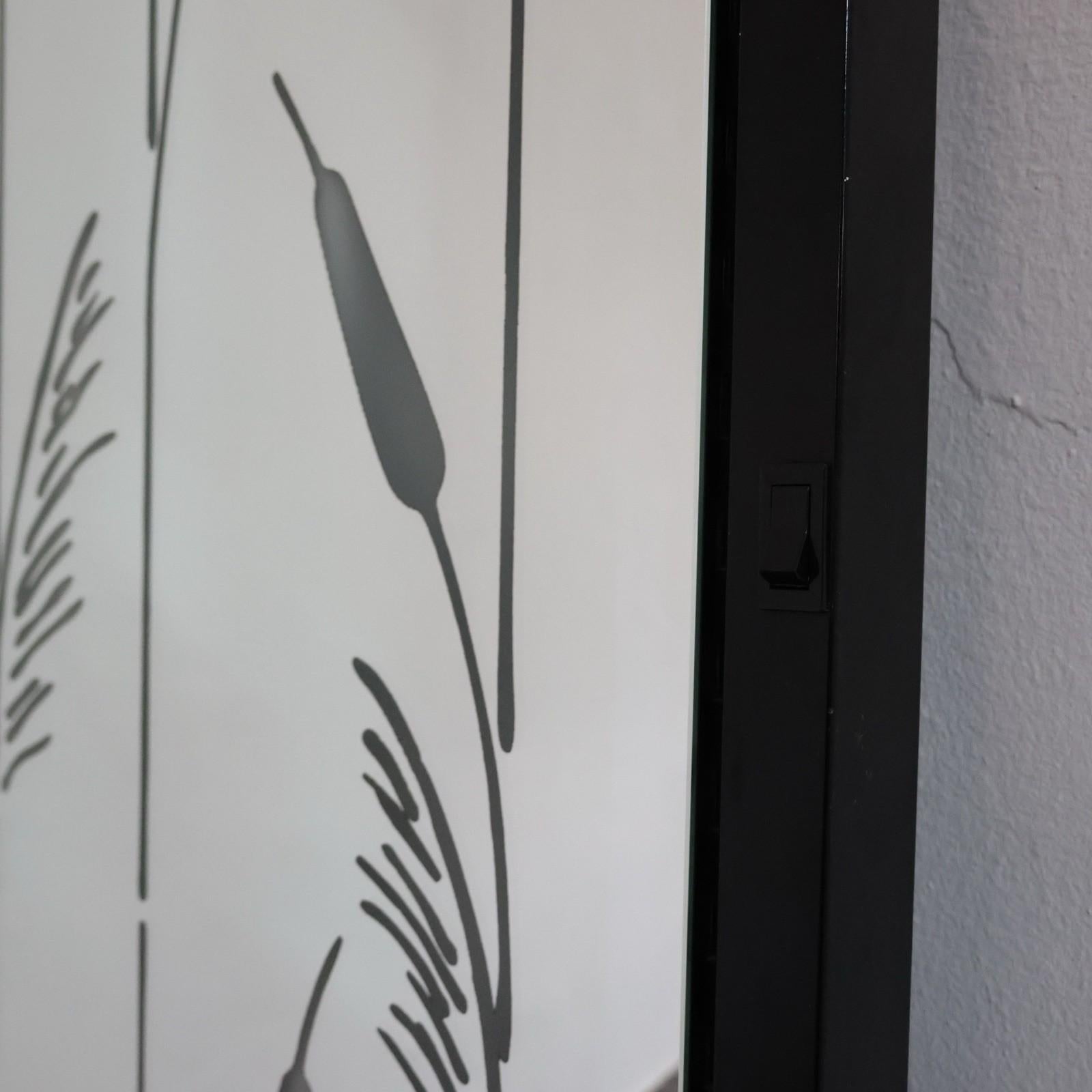 Specchio Retroilluminato Da Parete Design Anni '80 Modernariato en vente 3