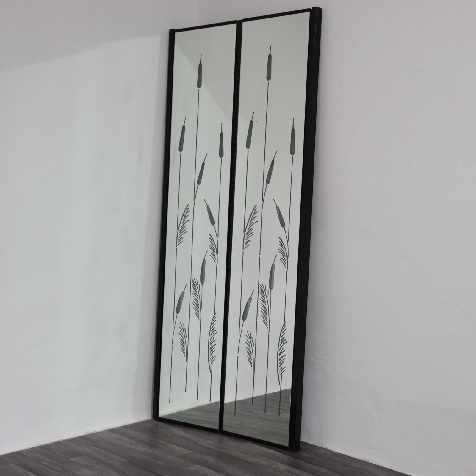 italien Specchio Retroilluminato Da Parete Design Anni '80 Modernariato en vente