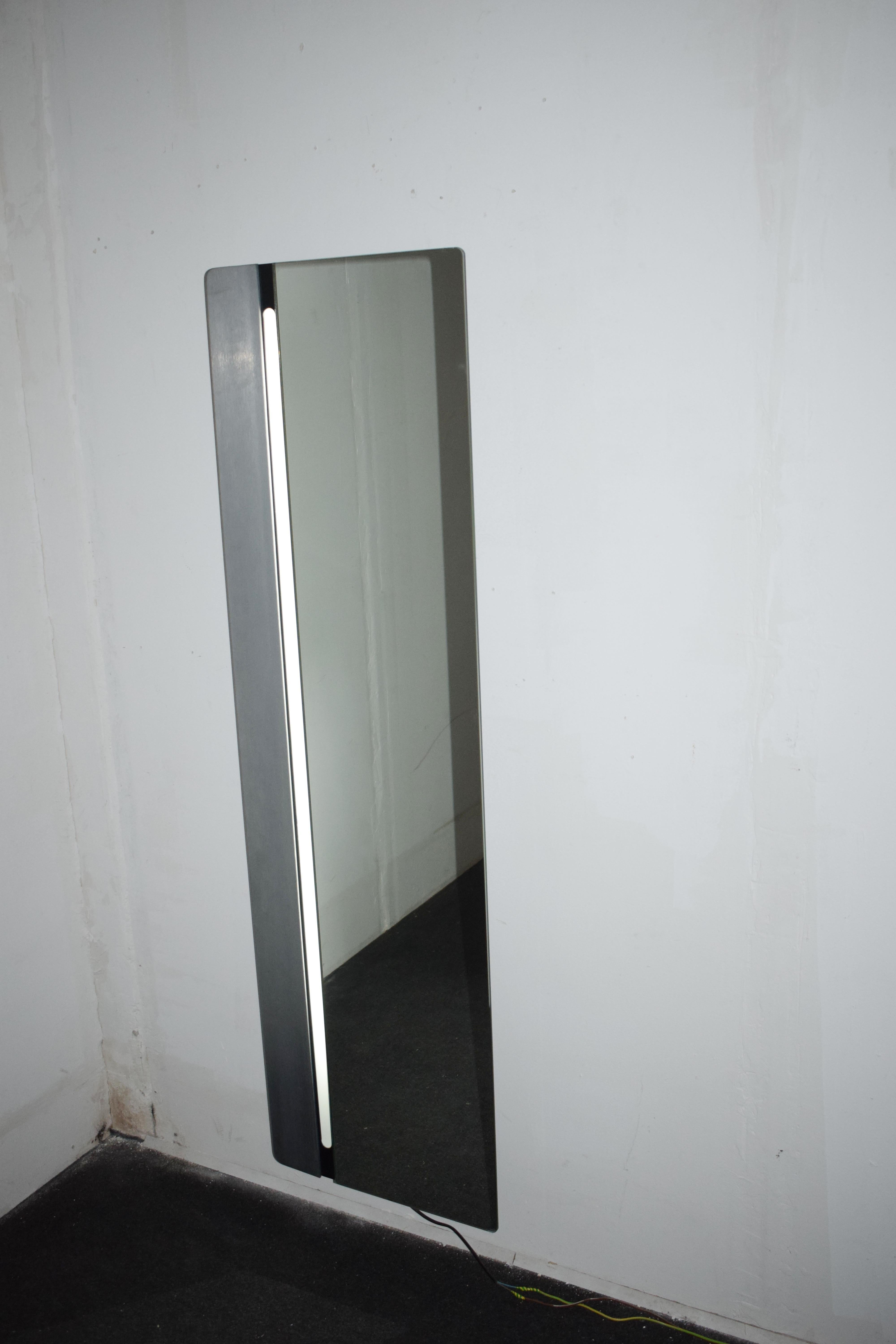 Backlit mirror, Italy, 1970s. For Sale 3